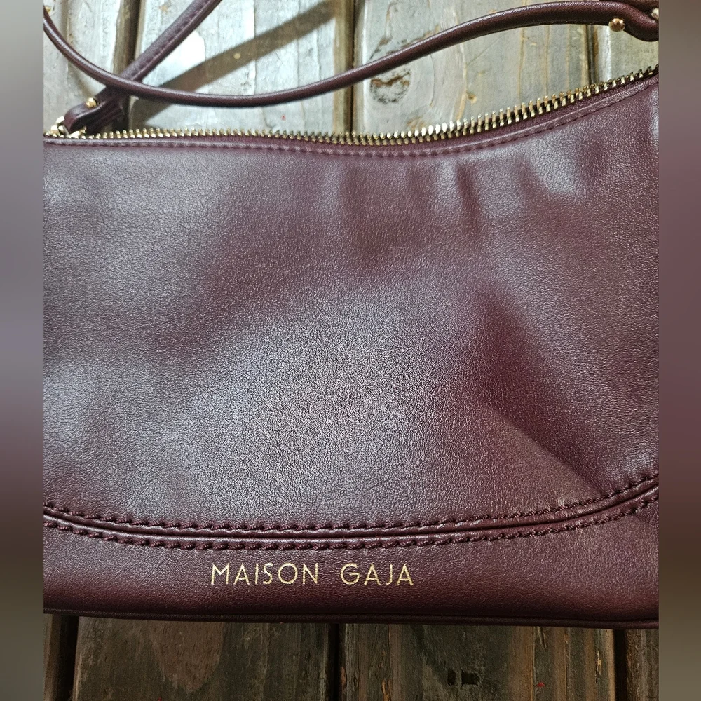 🎁🎁3/20🎁🎁Maison Gaja Elegant Burgundy Crossbody Bag - Picture 2 of 11
